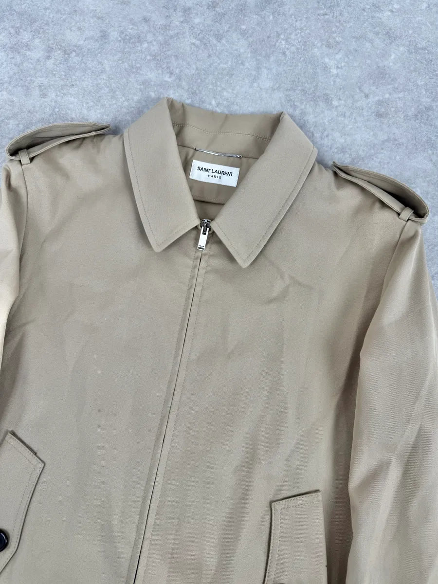 SS2020 Saint Laurent Beige Classy Jacket zHSWsCU 4