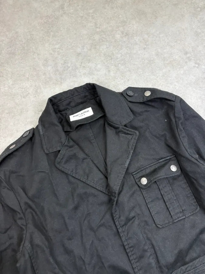 SS2020 Saint Laurent Black Sample Cargo Jacket KFKgxNV 4