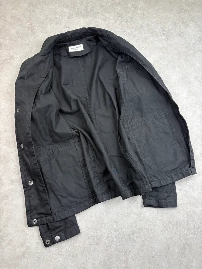 SS2020 Saint Laurent Black Sample Cargo Jacket KFKgxNV 6