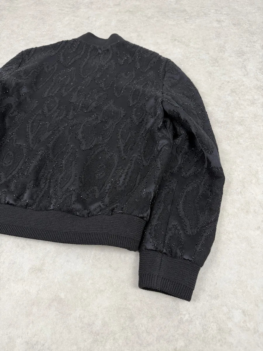 SS2020 Saint Laurent Black Dark Studded Bomber Jacket mRxZMJI 10
