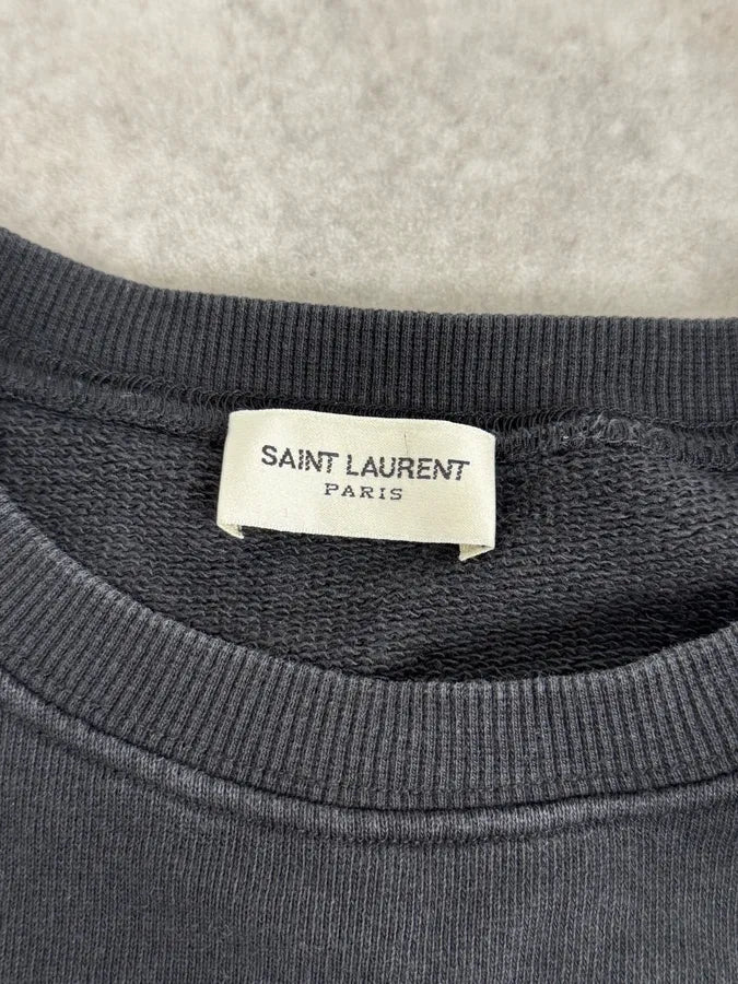 SS2020 Saint Laurent Black Palm Trees Crewneck Sweater iOmfFam 7