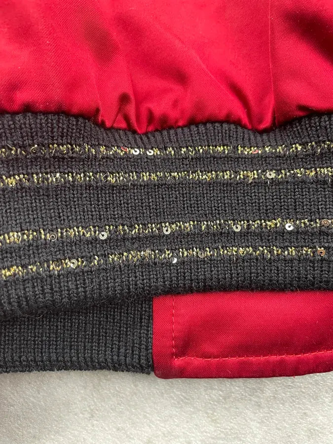 SS2020 Saint Laurent Embroidered Red & White Bomber Jacket  kgZbHwW 11