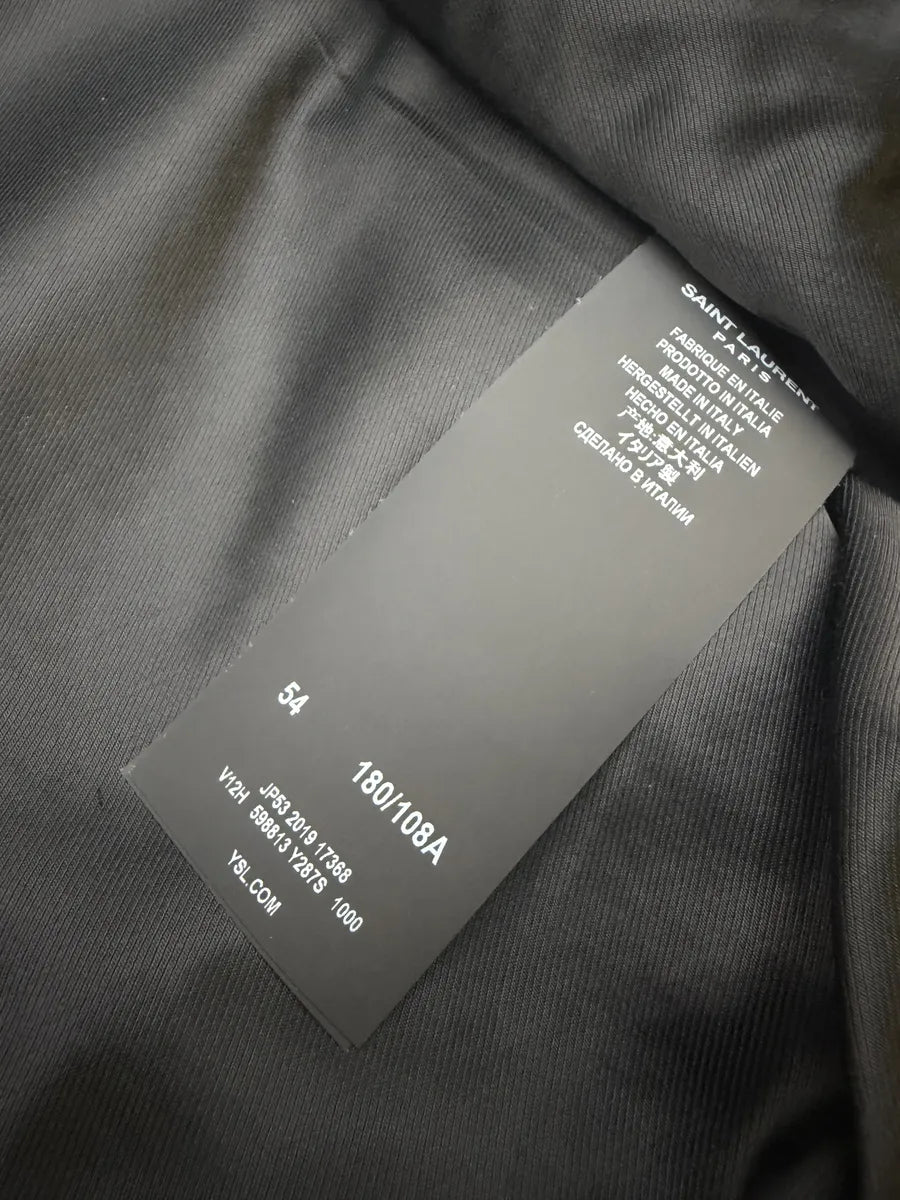 SS2020 Saint Laurent Fleur De Lys Napoleon Black Jacket nNHkgdS 15