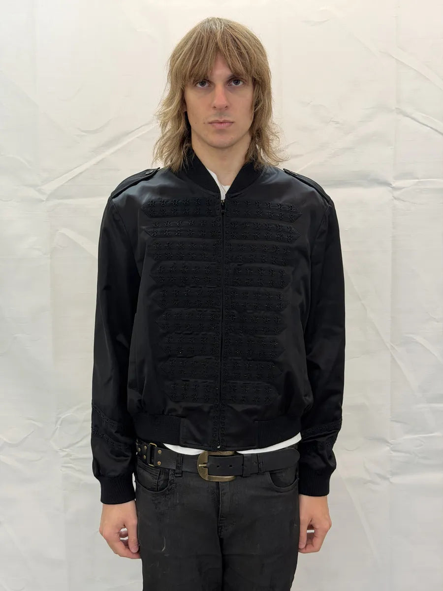 SS2020 Saint Laurent Fleur De Lys Napoleon Black Jacket nNHkgdS 2