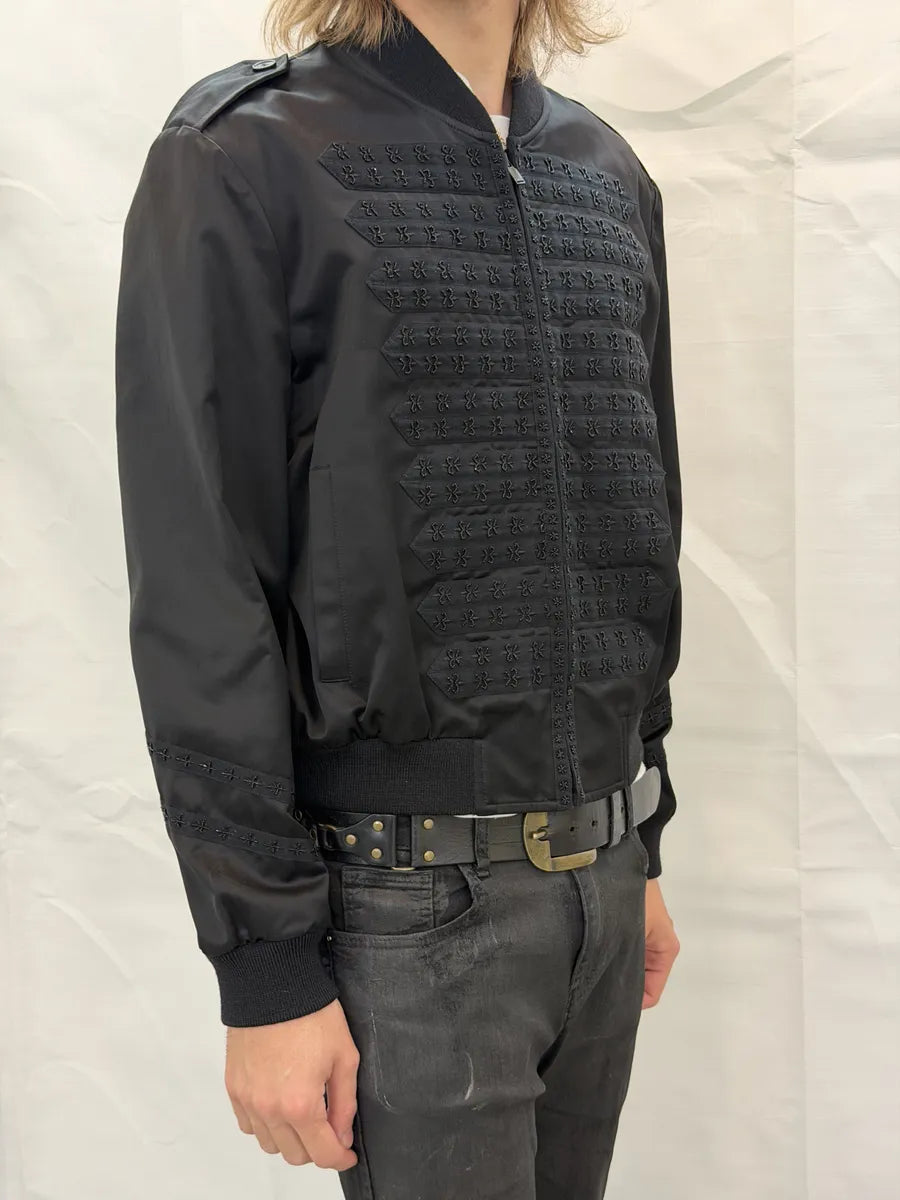 SS2020 Saint Laurent Fleur De Lys Napoleon Black Jacket nNHkgdS 3