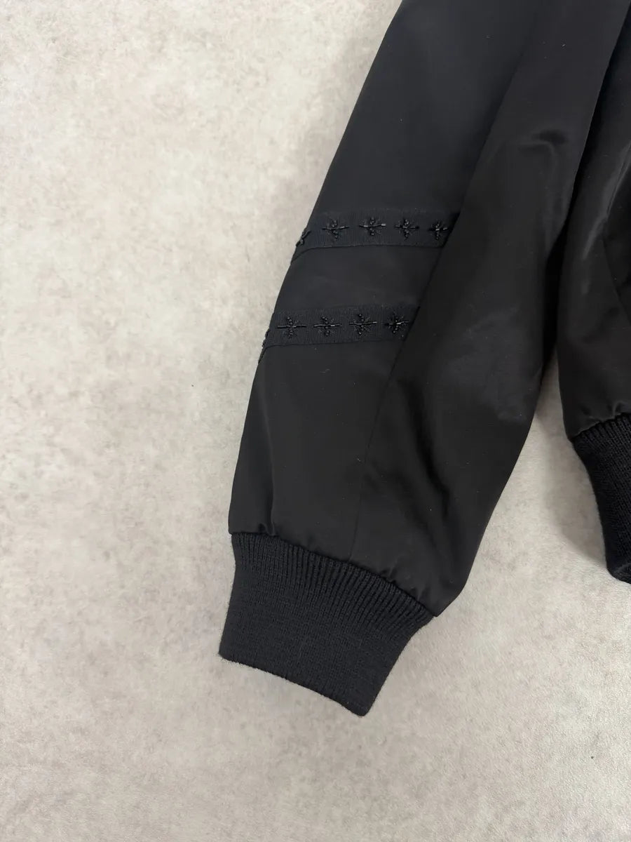 SS2020 Saint Laurent Officer Black Satin Bomber Jacket PPcccfS 8