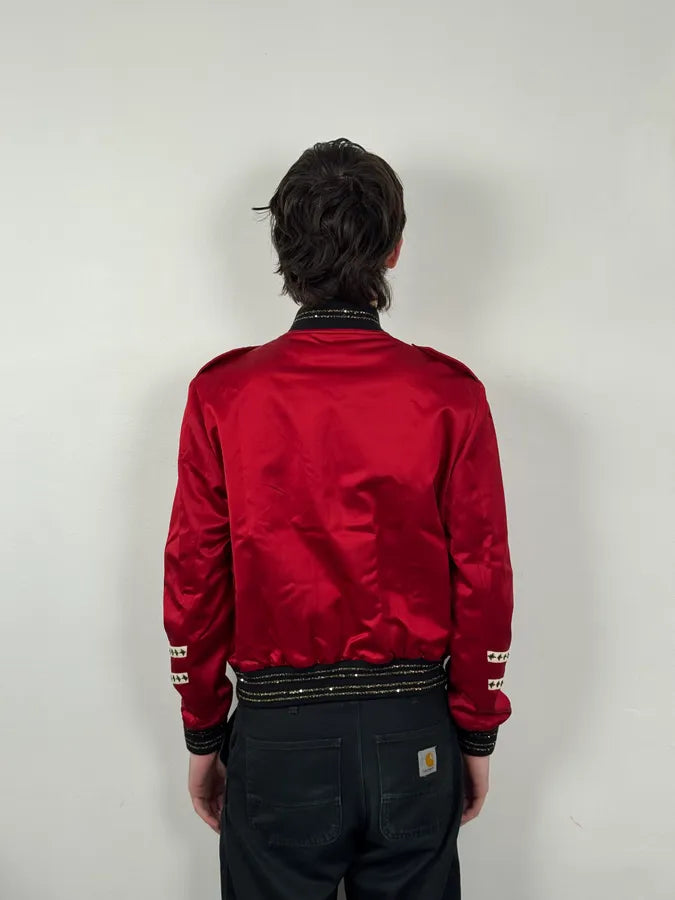 SS2020 Saint Laurent Officer Red & White Jacket mCneMBm 3