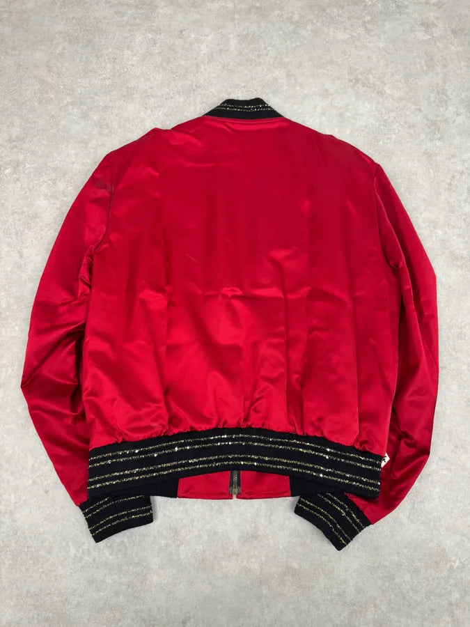 SS2020 Saint Laurent Officer Red & White Jacket mCneMBm 5