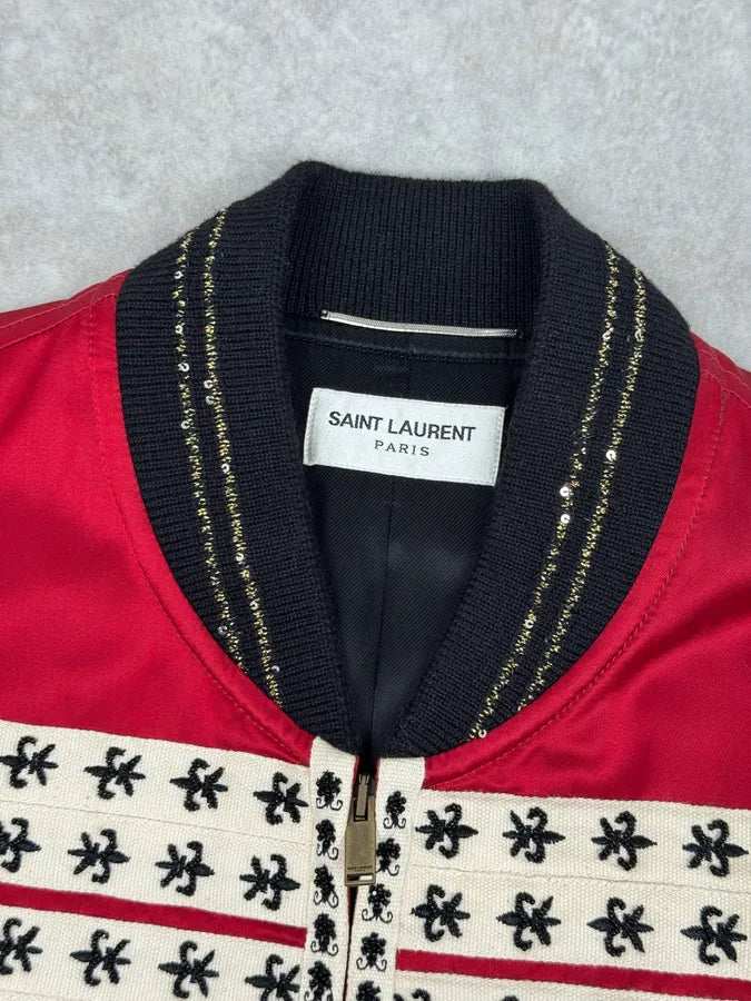 SS2020 Saint Laurent Officer Red & White Jacket mCneMBm 6