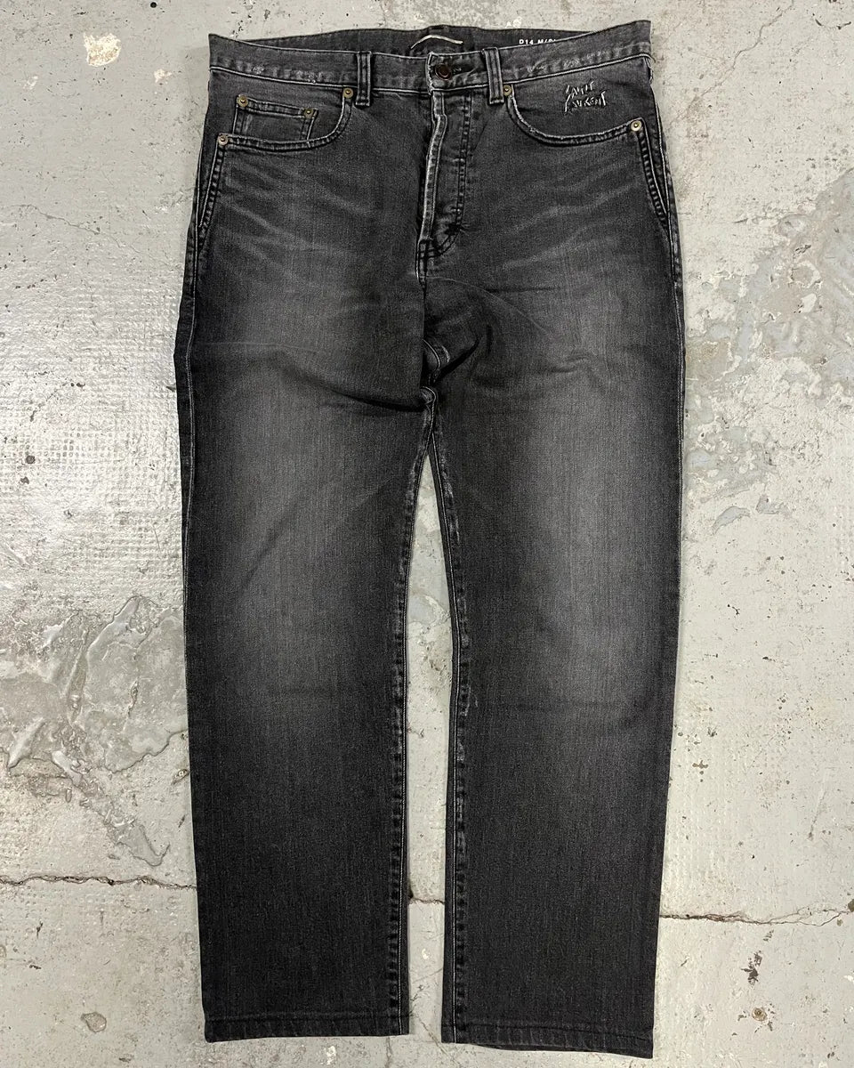 SS2020 Yves Saint Laurent Dark Grey Denim Slim Jeans (S) VlaXdLA 0