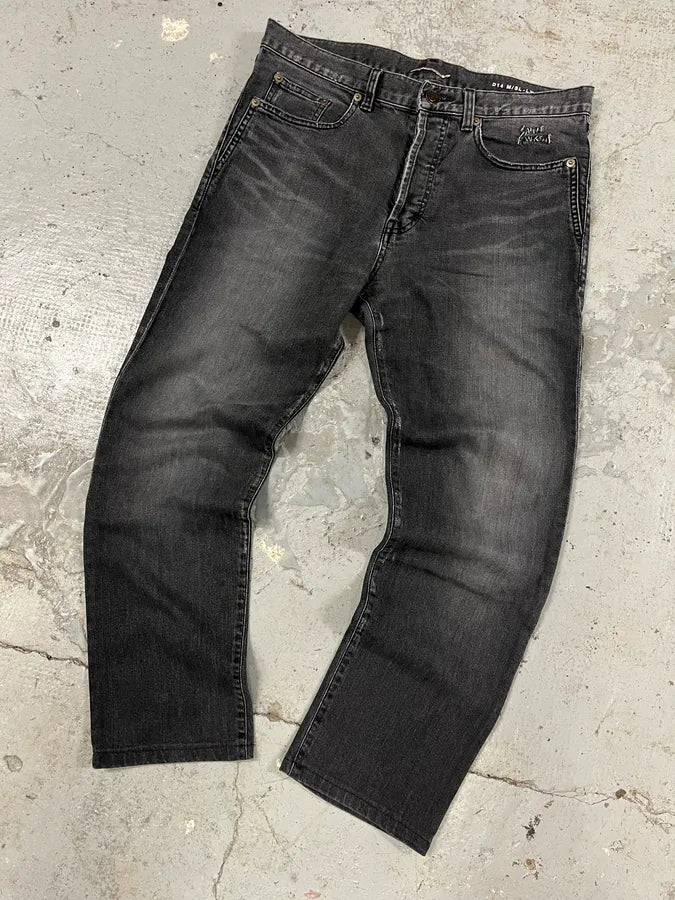 SS2020 Yves Saint Laurent Dark Grey Denim Slim Jeans (S) VlaXdLA 4