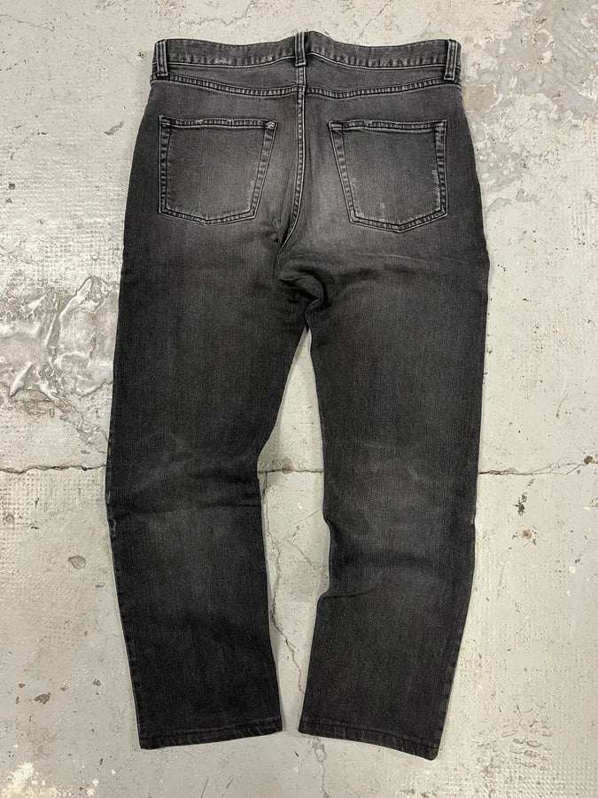 SS2020 Yves Saint Laurent Dark Grey Denim Slim Jeans (S) VlaXdLA 6