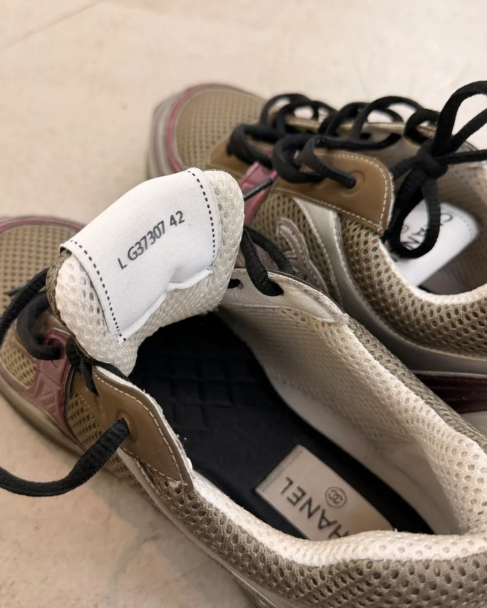 SS2021 Chanel Multicolor Laminated Calfskin CC Runners Sneakers ythKmff 10