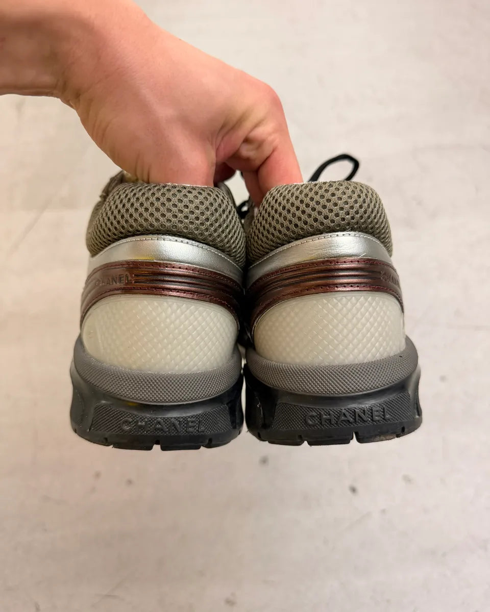 SS2021 Chanel Multicolor Laminated Calfskin CC Runners Sneakers ythKmff 4