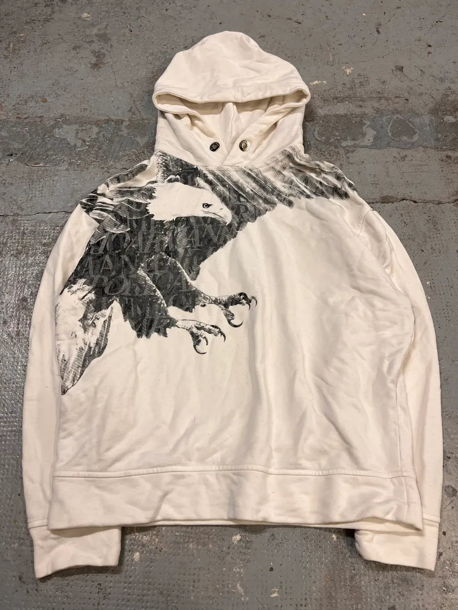 SS2021 Emporio Armani Eagle Graphic White Hoodie GHNHonz 0