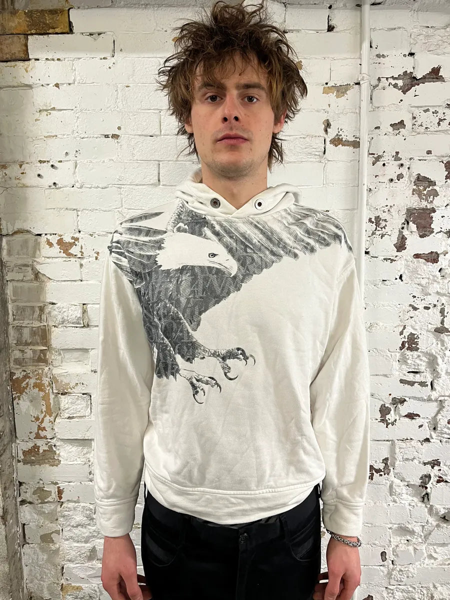 SS2021 Emporio Armani Eagle Graphic White Hoodie GHNHonz 1