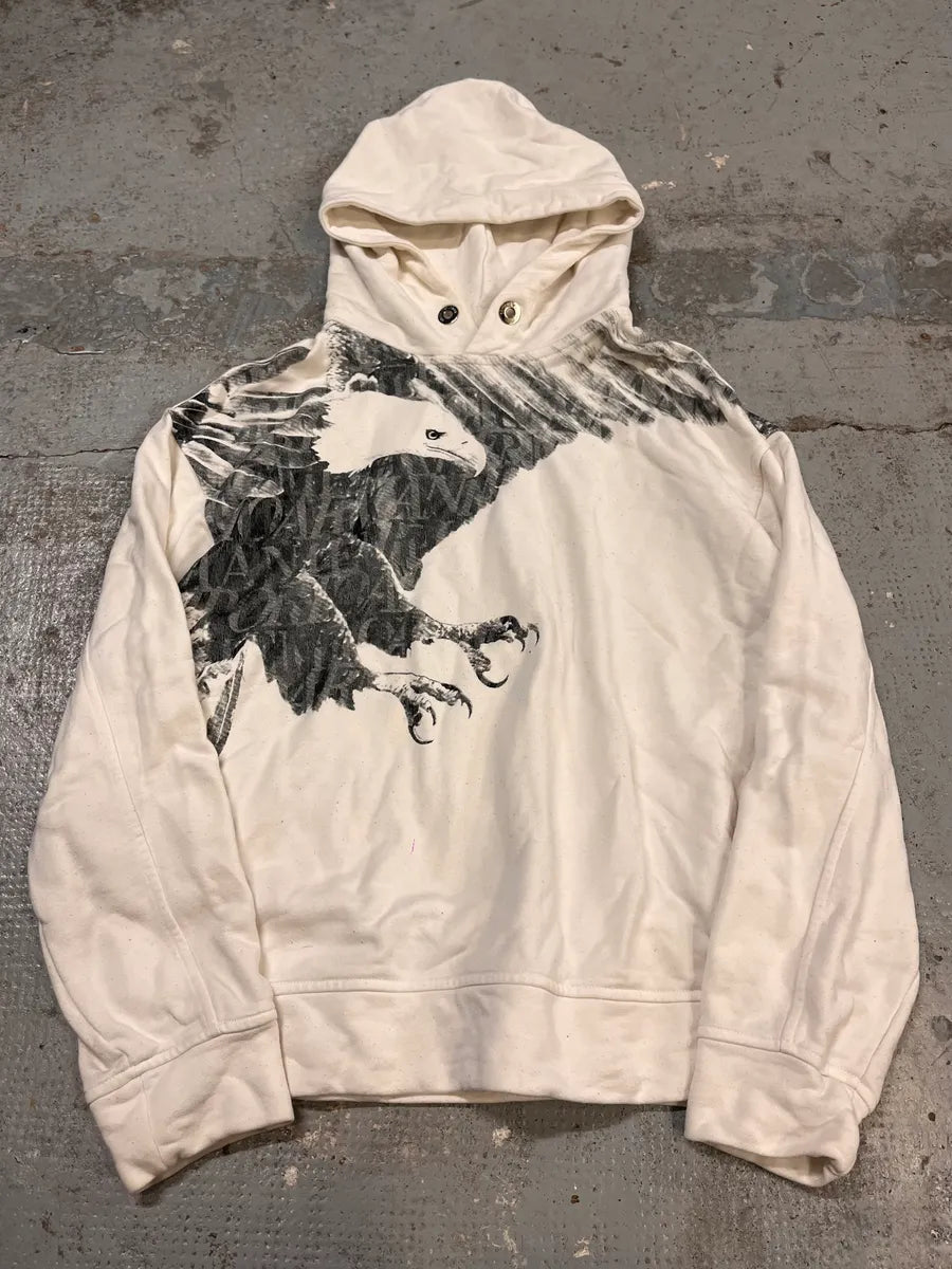 SS2021 Emporio Armani Eagle Graphic White Hoodie GHNHonz 3