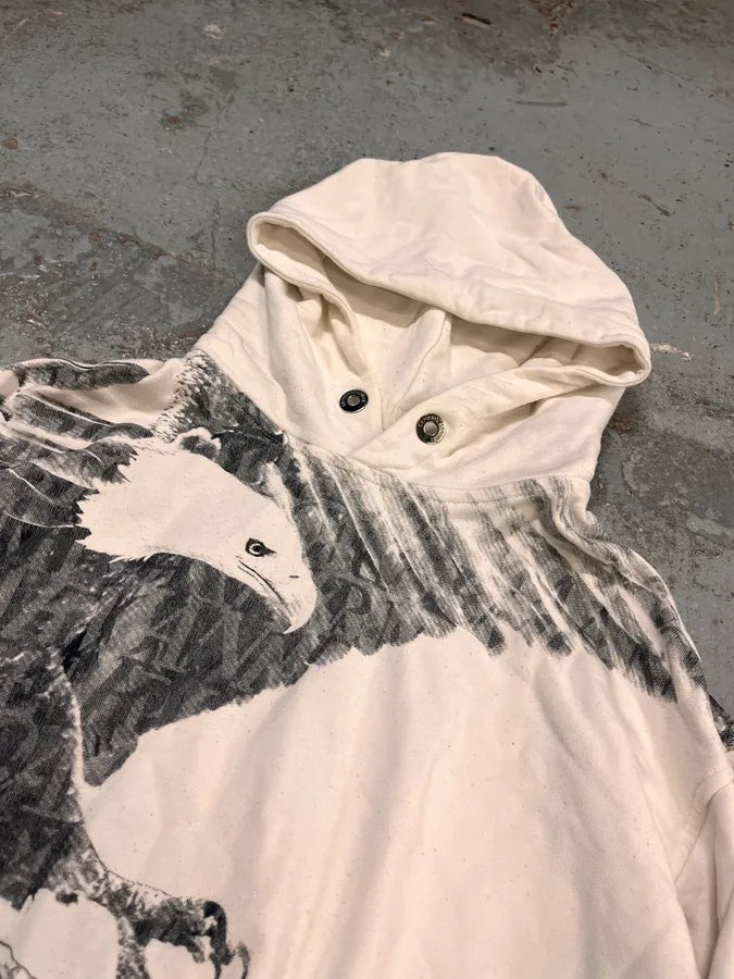 SS2021 Emporio Armani Eagle Graphic White Hoodie GHNHonz 4