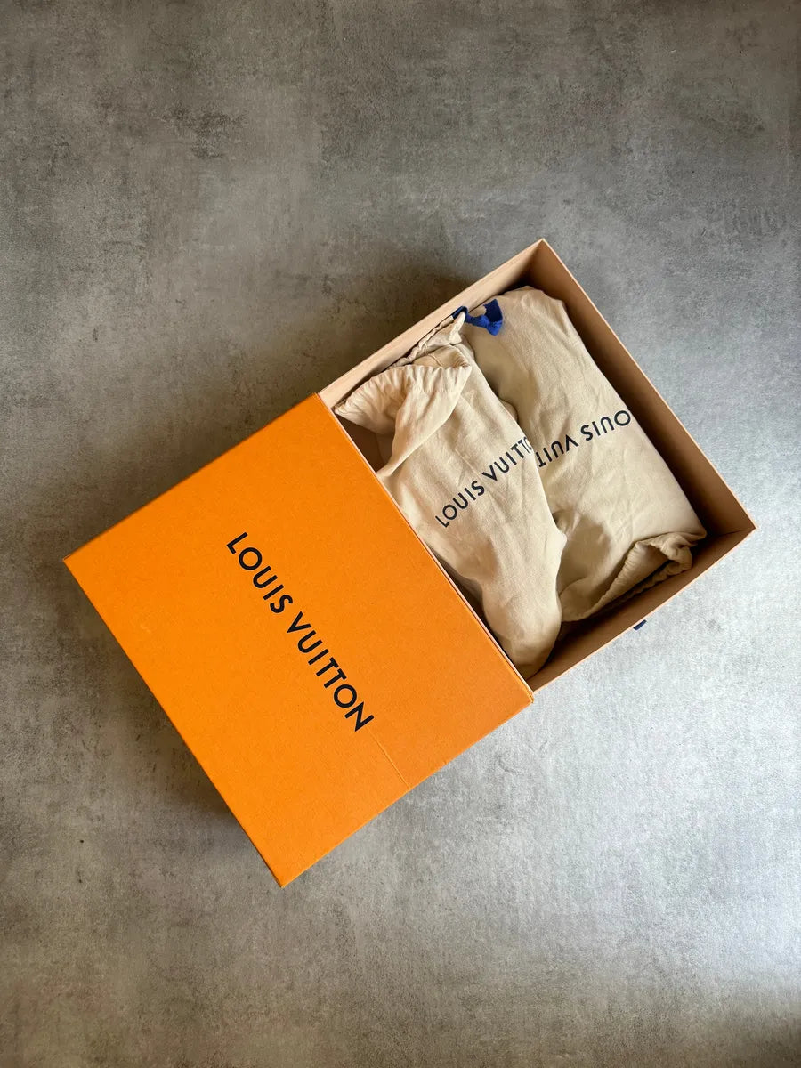 SS2021 Louis Vuitton Trainer Black Iridescent Leather Shoes ZmhrZJm 2