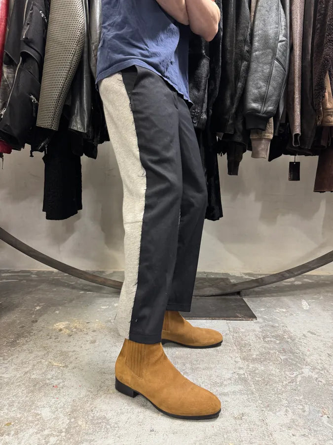 SS2021 Maison Margiela Black & Grey Hybrid Tailored Joggers Suitpants (M) TwJIfXl 1