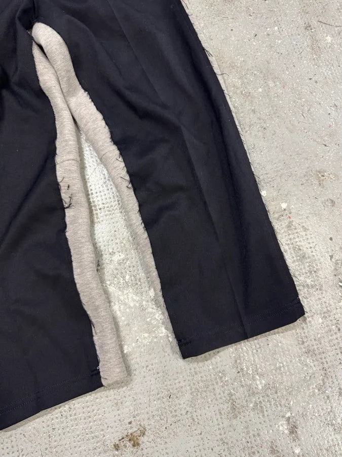 SS2021 Maison Margiela Black & Grey Hybrid Tailored Joggers Suitpants (M) TwJIfXl 5