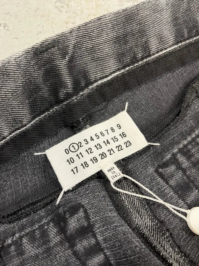SS2021 Maison Margiela Darg Grey Destructured Denim Jeans PsggVaY 11