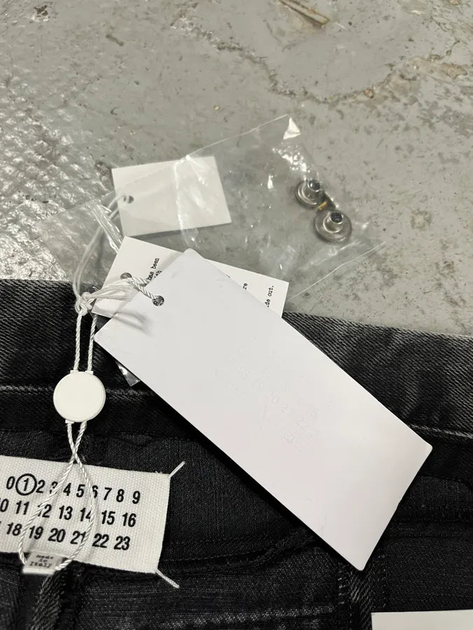 SS2021 Maison Margiela Darg Grey Destructured Denim Jeans PsggVaY 13