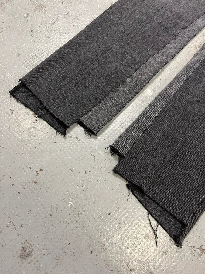 SS2021 Maison Margiela Darg Grey Destructured Denim Jeans PsggVaY 6
