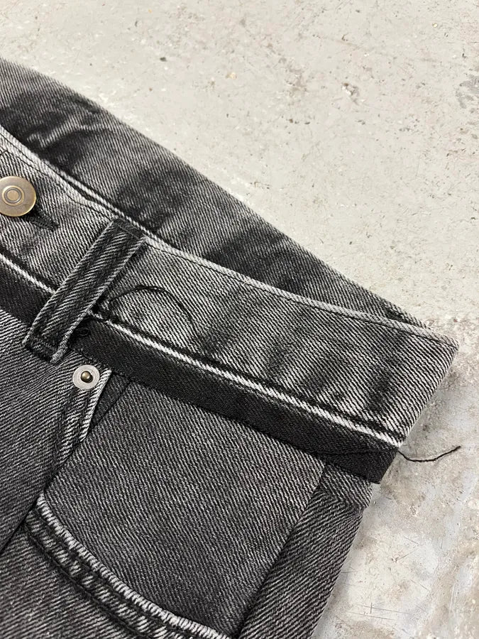 SS2021 Maison Margiela Black Destructured Denim Jeans (S) PsggVaY 8