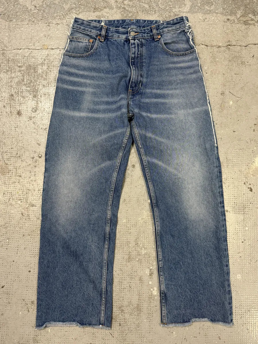 SS2021 Maison Margiela Blue Faded Denim Jeans (S) zWuouyv 0