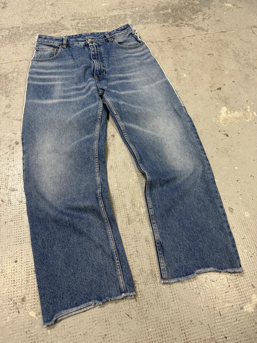 SS2021 Maison Margiela Blue Faded Denim Jeans (S) zWuouyv 2