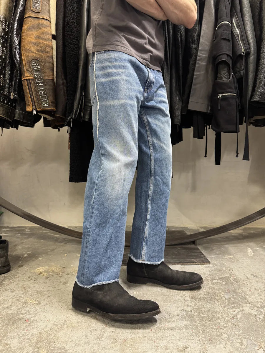 SS2021 Maison Margiela Blue Faded Denim Jeans (S) zWuouyv 3