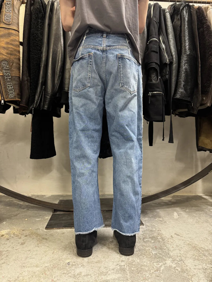 SS2021 Maison Margiela Blue Faded Denim Jeans (S) zWuouyv 5