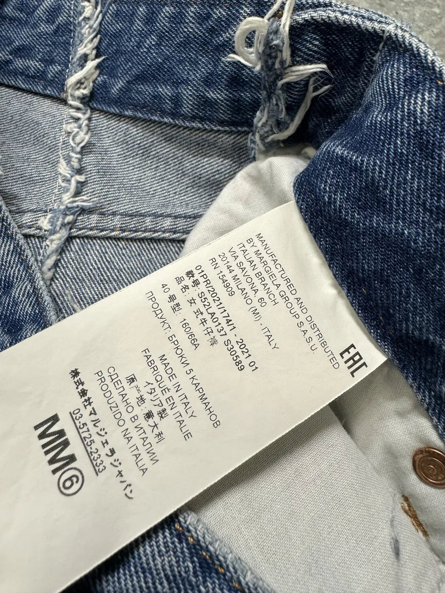 SS2021 Maison Margiela Blue Faded Denim Jeans (S) zWuouyv 8