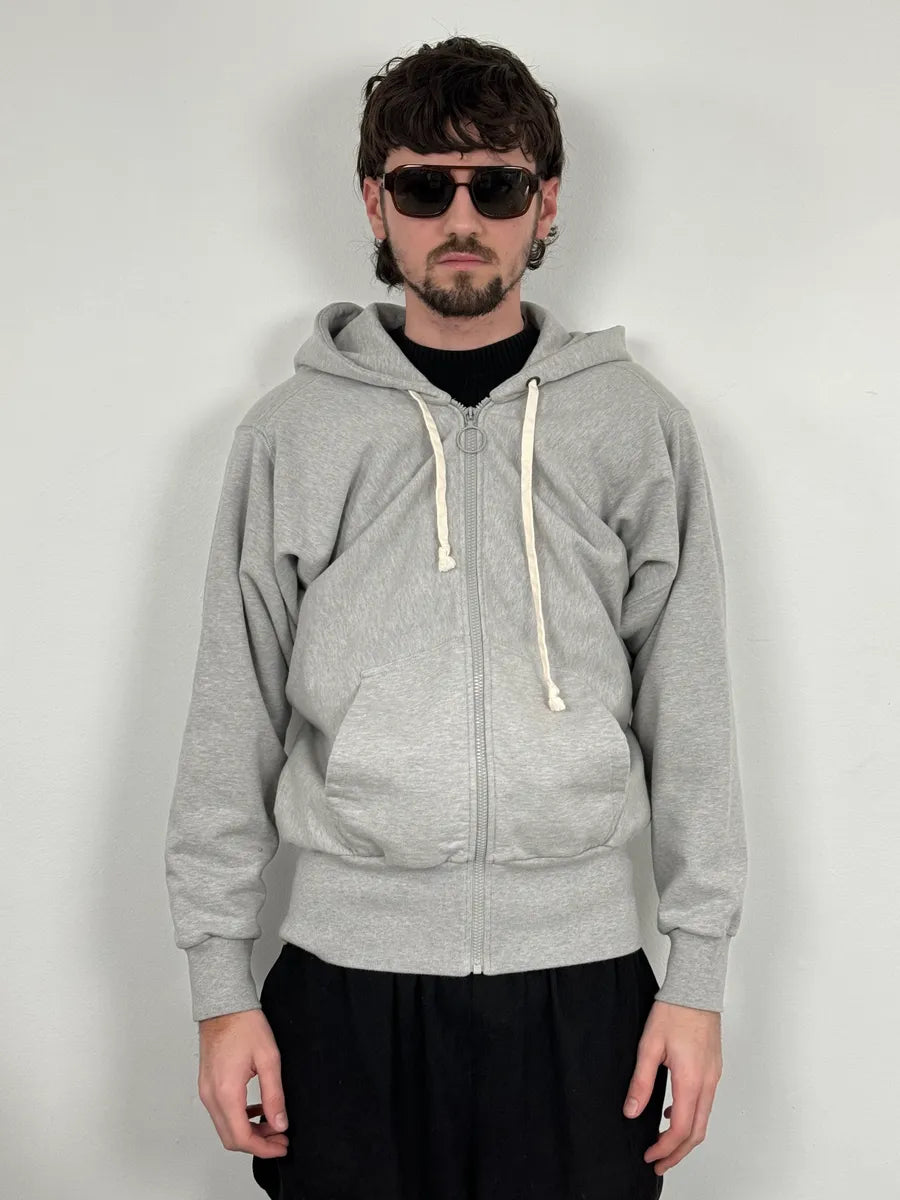 SS2021 Maison Margiela Grey Oversized Zip-up Hoodie JrUClLJ 1
