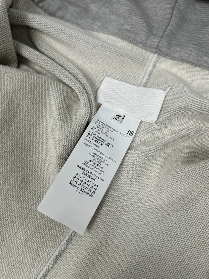 SS2021 Maison Margiela Grey Oversized Zip-up Hoodie JrUClLJ 10