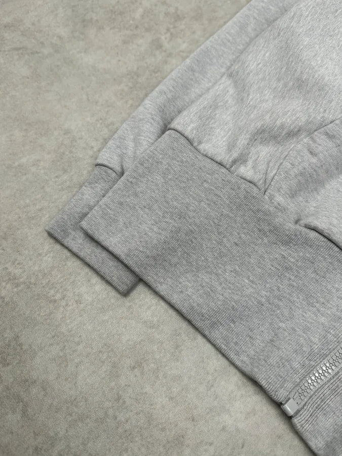 SS2021 Maison Margiela Grey Oversized Zip-up Hoodie JrUClLJ 5