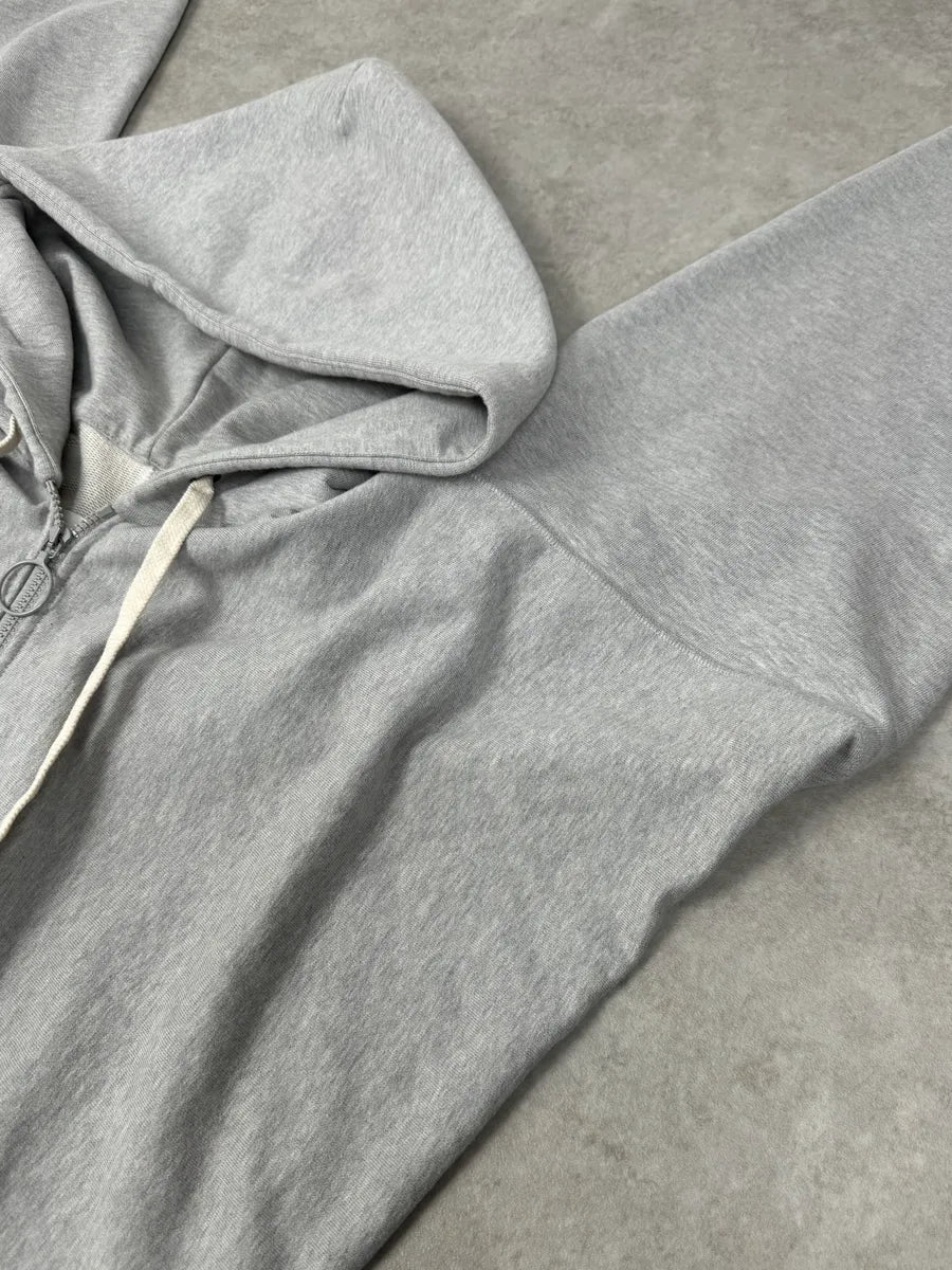 SS2021 Maison Margiela Grey Oversized Zip-up Hoodie JrUClLJ 6