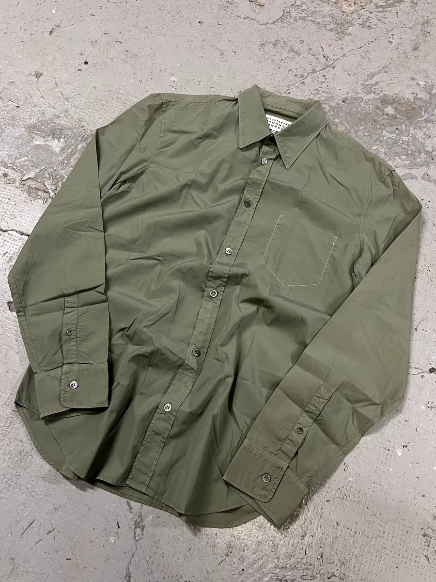 SS2021 Maison Margiela Kaki Shirt (M) WOEIpMY 4