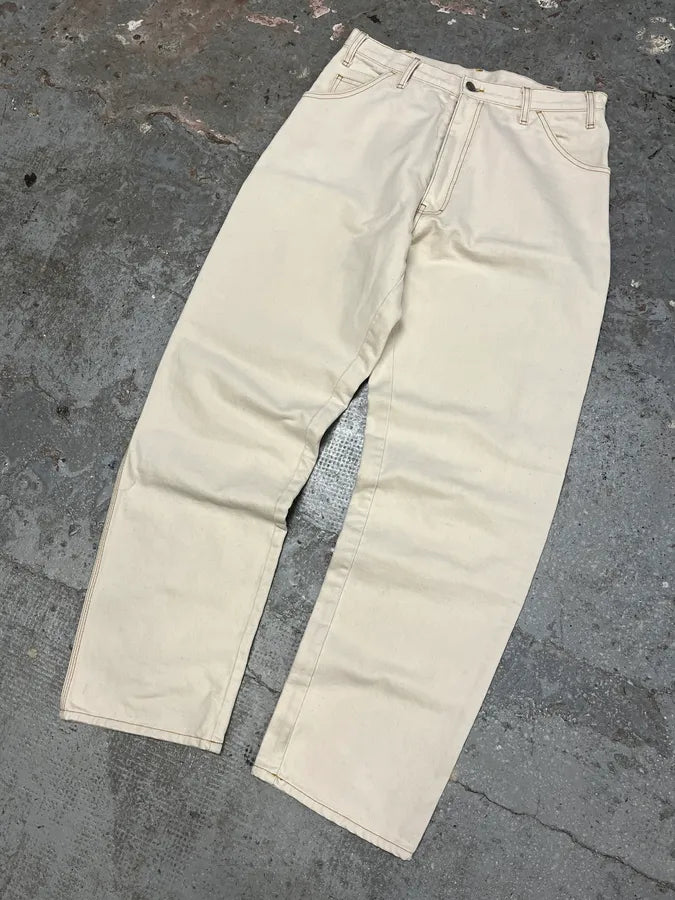 SS2021 Maison Margiela White Carpenter Cozy Pants (M) NXWhVtF 4