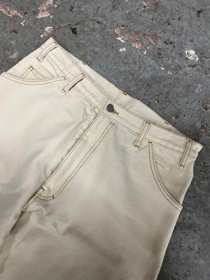 SS2021 Maison Margiela White Carpenter Cozy Pants (M) NXWhVtF 6