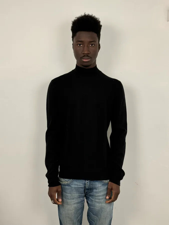 SS2021 Prada Black Wool Turtleneck Sweater TBrBpzJ 1