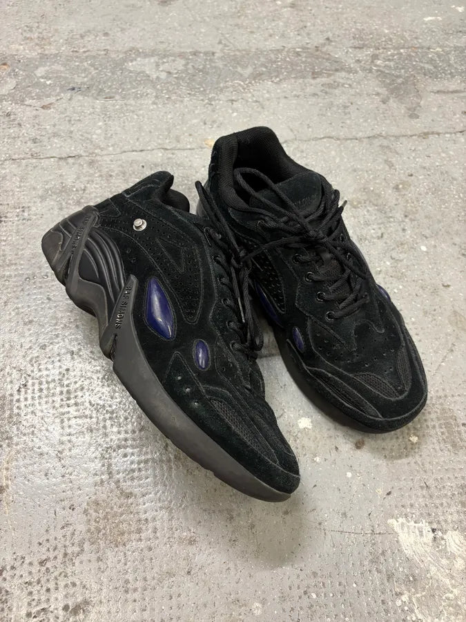 SS2021 Raf Simons Black Suede Runners Sneakers (42eu/us8.5) SXCvCcm 5