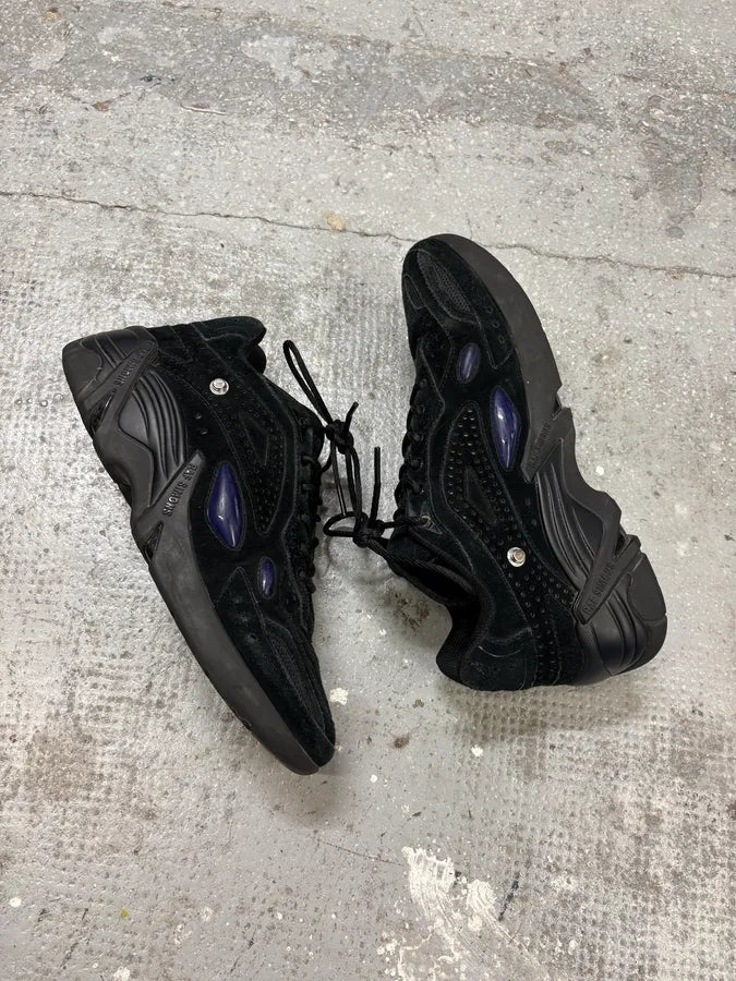 SS2021 Raf Simons Black Suede Runners Sneakers (42eu/us8.5) SXCvCcm 6