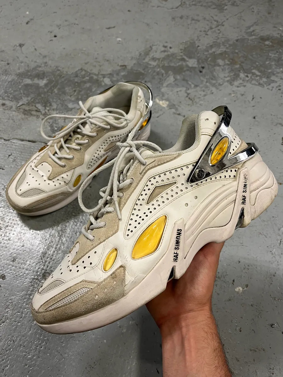SS2021 Raf Simons Cyclon 21 Creamy Leather Sneakers (45eu/us11) KxAmLim 0