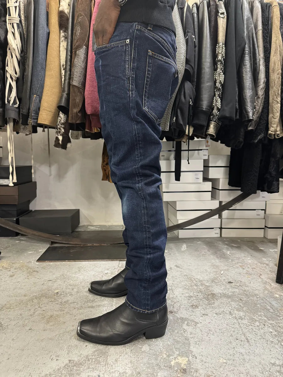 SS2021 Saint Laurent Blue Selvedge Denim Slim Jeans VDRdhnq 3