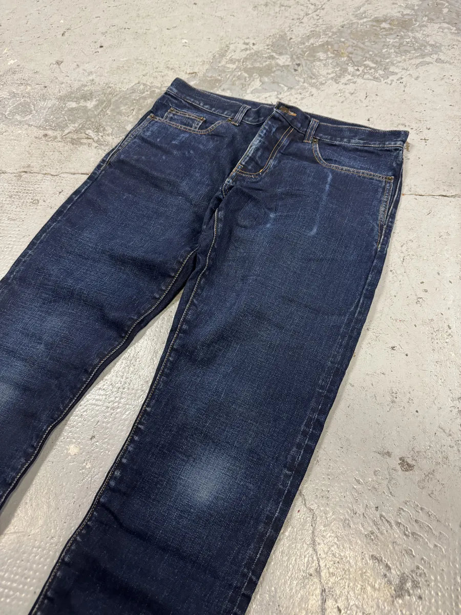 SS2021 Saint Laurent Blue Selvedge Denim Slim Jeans VDRdhnq 7