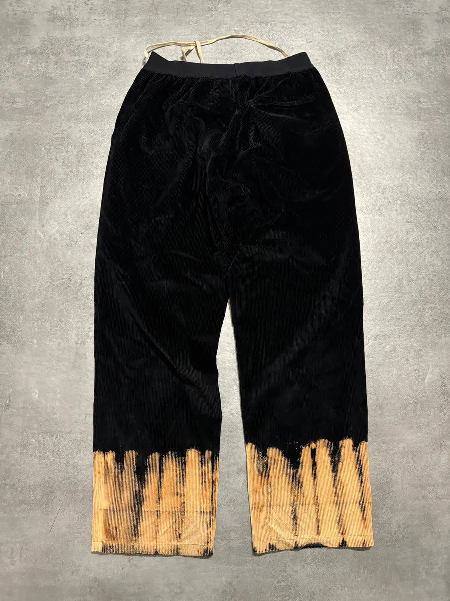 SS2022 Cavalli Fire Magma Velvet Large Cozy Navy Pants (L/XL) 2