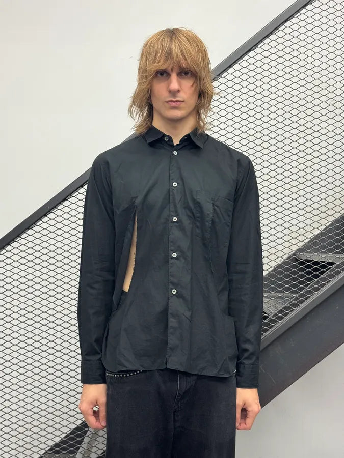 SS2022 Comme des Garçons Black Cut Signature Shirt AOlDhNq 1