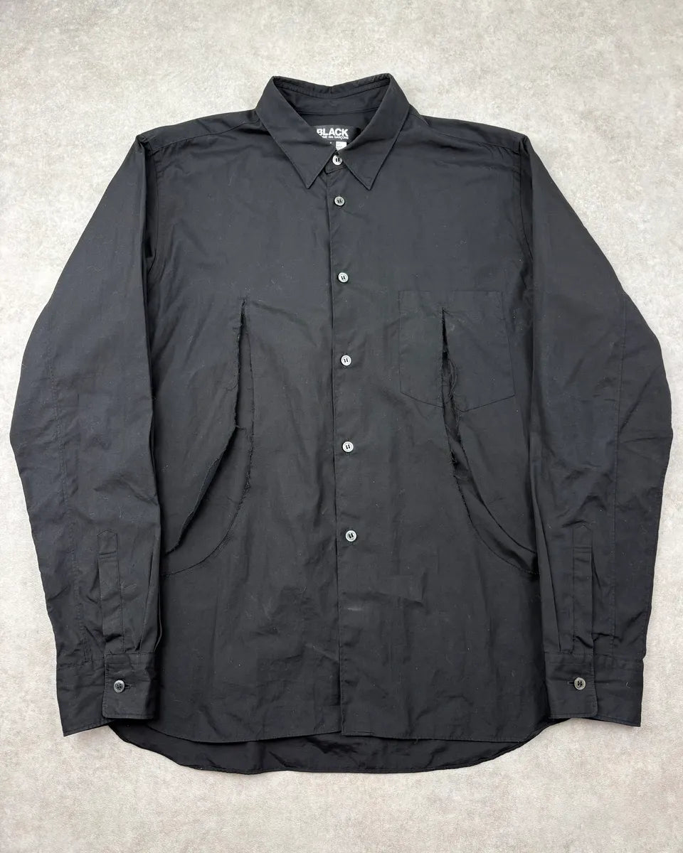 SS2022 Comme des Garçons Black Cut Signature Shirt AOlDhNq 0